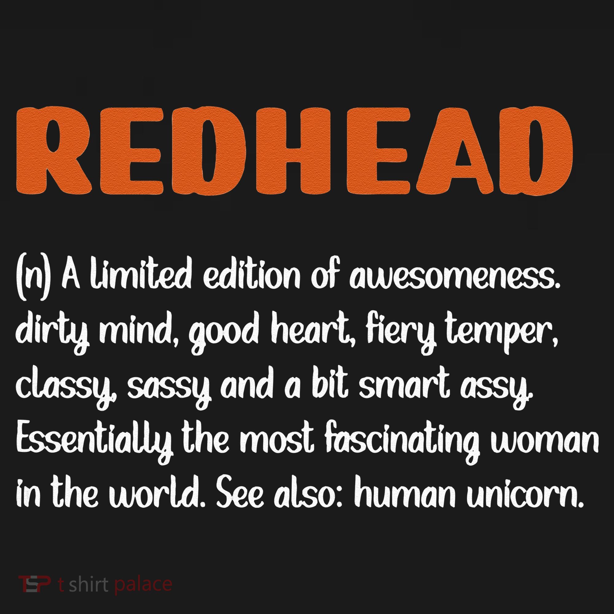 Redhead Definition RedHaired Woman Redhead Red Hair Women's Hoodie