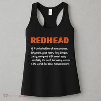 Redhead Definition RedHaired Woman Redhead Red Hair Women's Tank Top thumb 3
