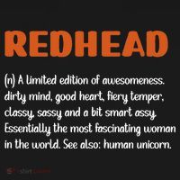 Redhead Definition RedHaired Woman Redhead Red Hair Women's Tank Top thumb 5