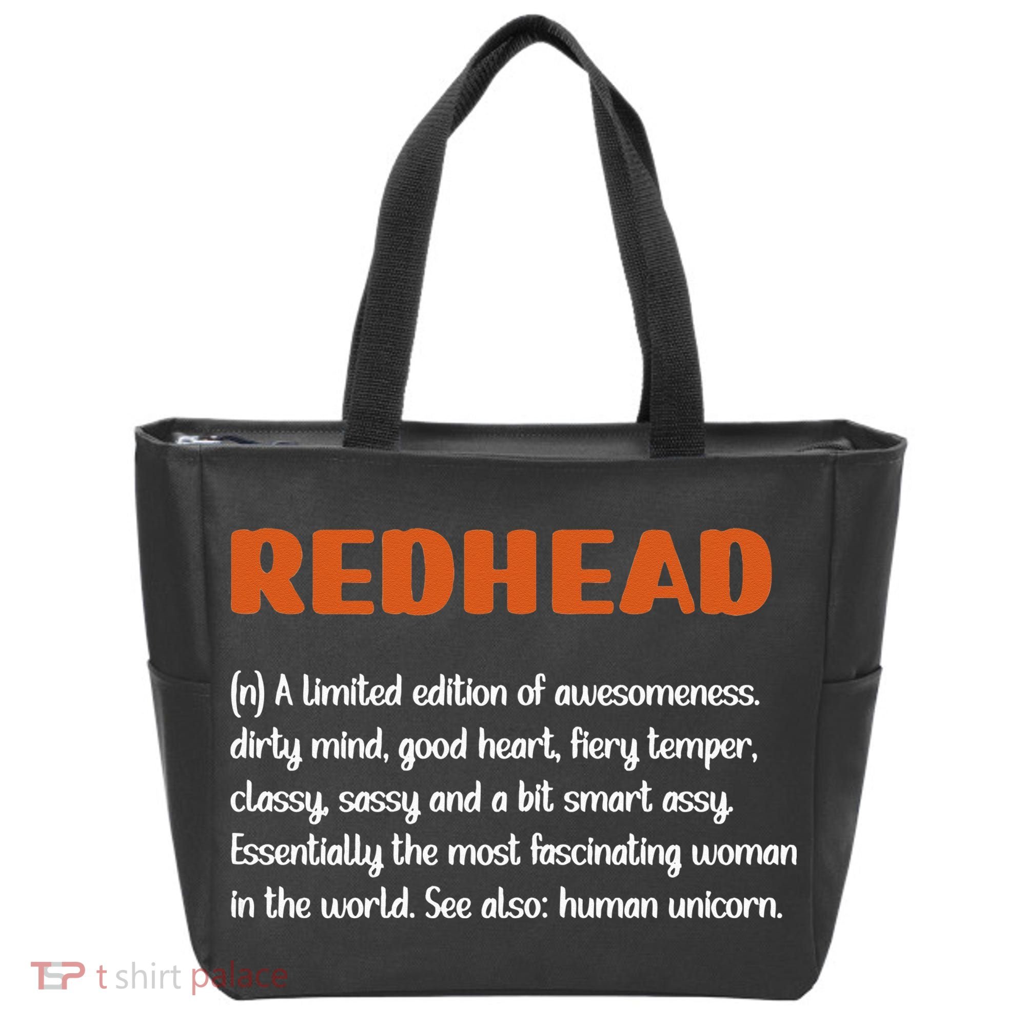 Redhead Definition RedHaired Woman Redhead Red Hair Tote Bag