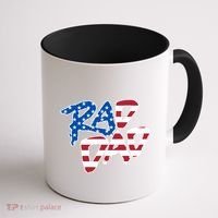 Rad Dad Retro 4th Of July Usa Flag Great Gift Coffee Mug thumb 1