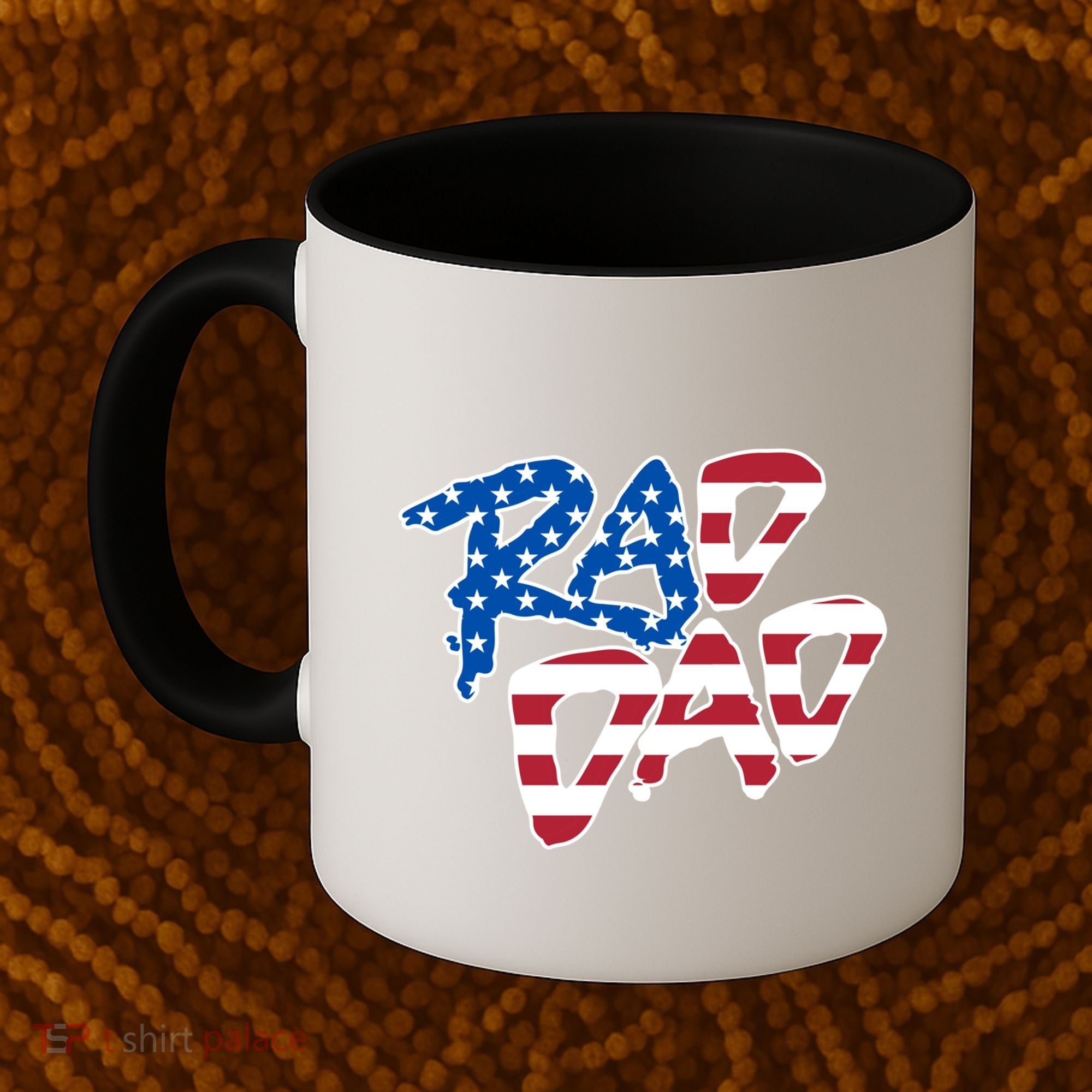 Rad Dad Retro 4th Of July Usa Flag Great Gift Coffee Mug