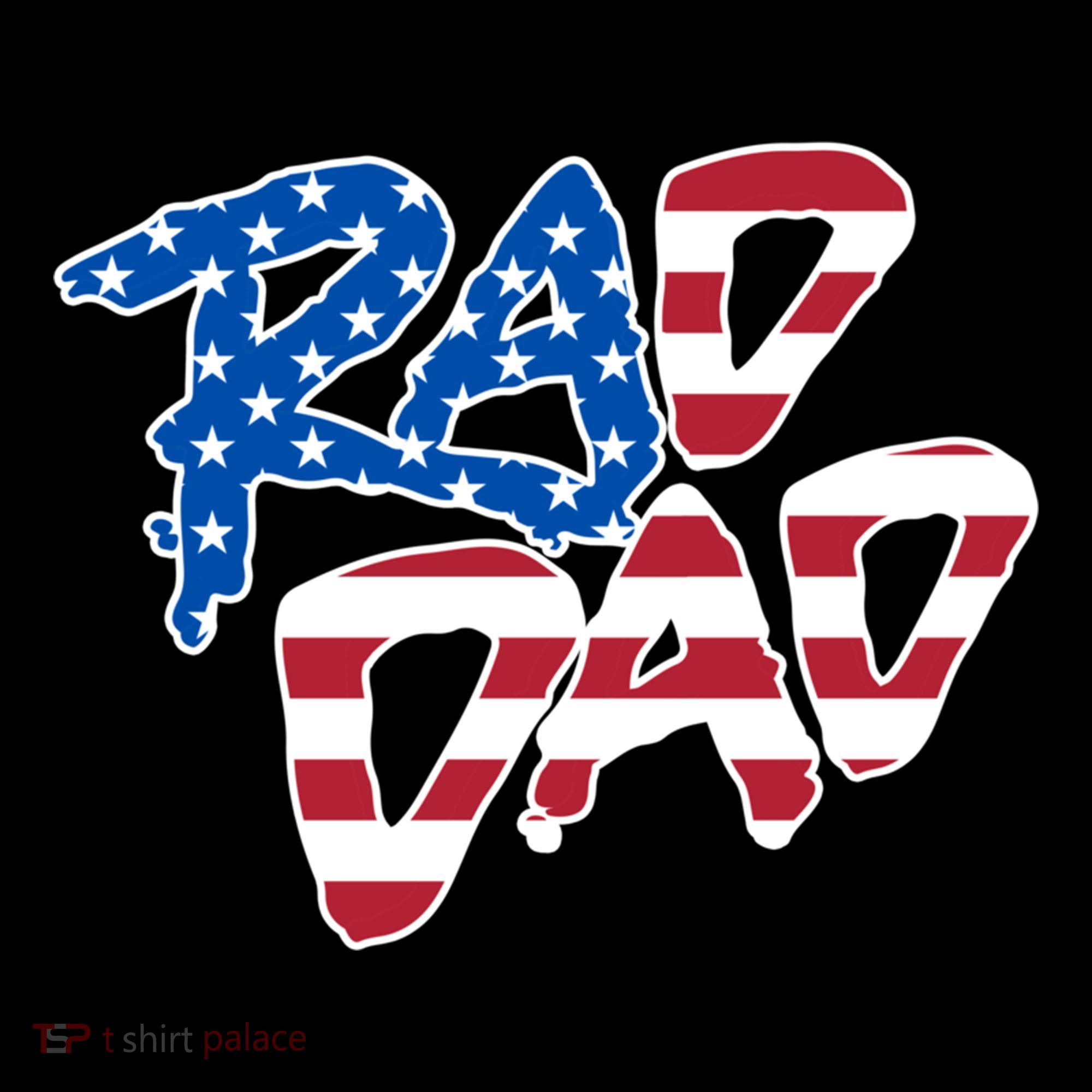 Rad Dad Retro 4th Of July Usa Flag Great Gift Coffee Mug