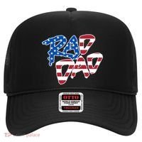 Rad Dad Retro 4th Of July Usa Flag Great Gift Hat thumb 0