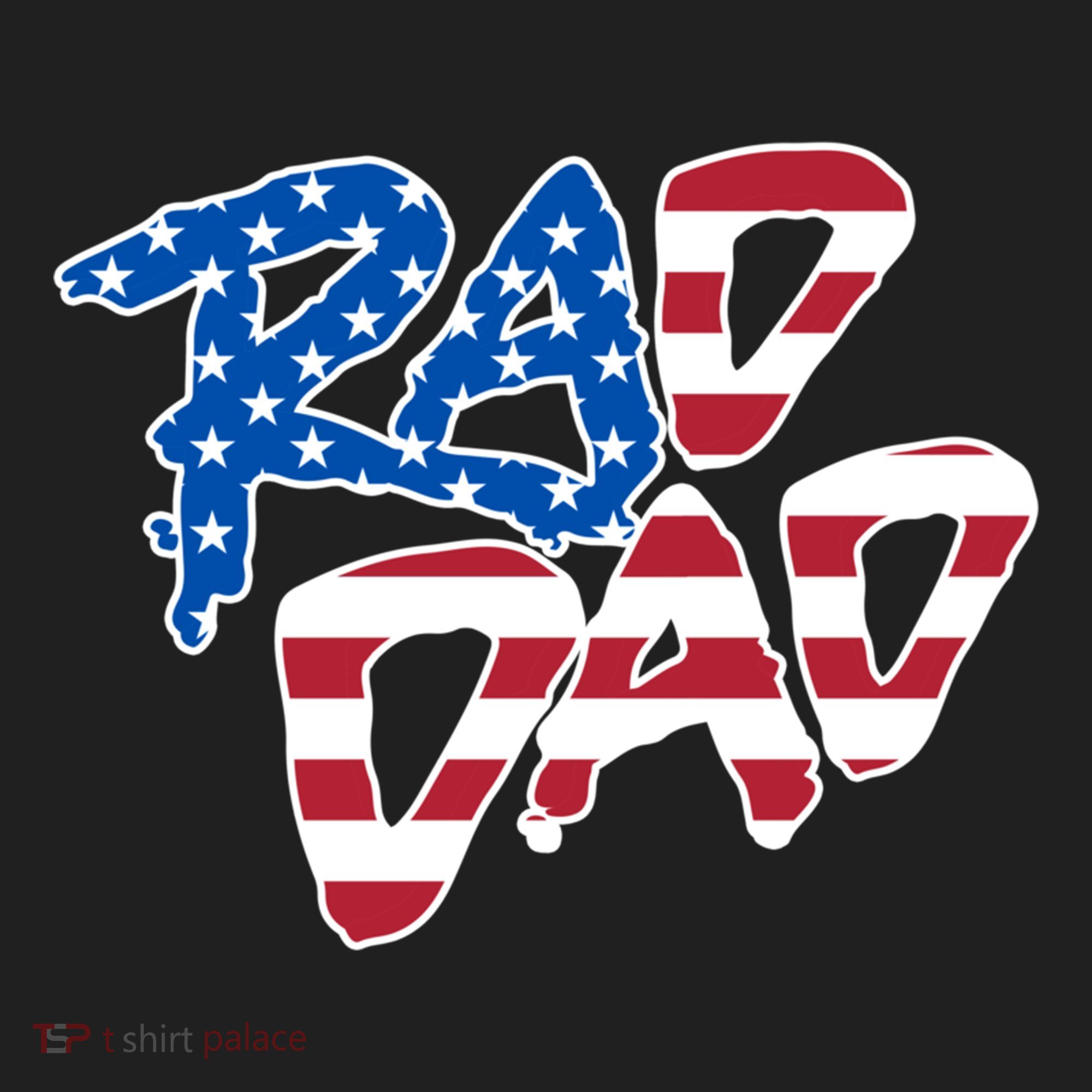 Rad Dad Retro 4th Of July Usa Flag Great Gift Hat