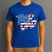 Rad Dad Retro 4th Of July Usa Flag Great Gift T-Shirt thumb 3
