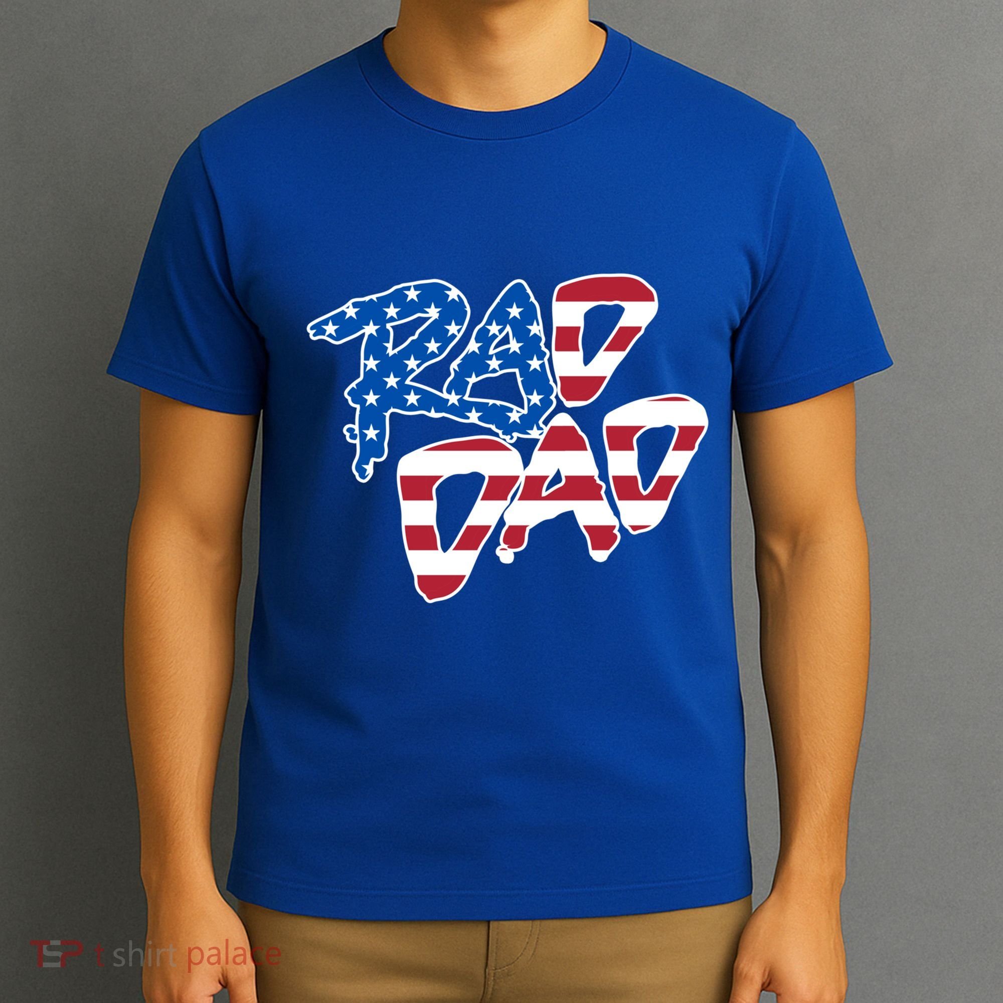 Rad Dad Retro 4th Of July Usa Flag Great Gift T-Shirt