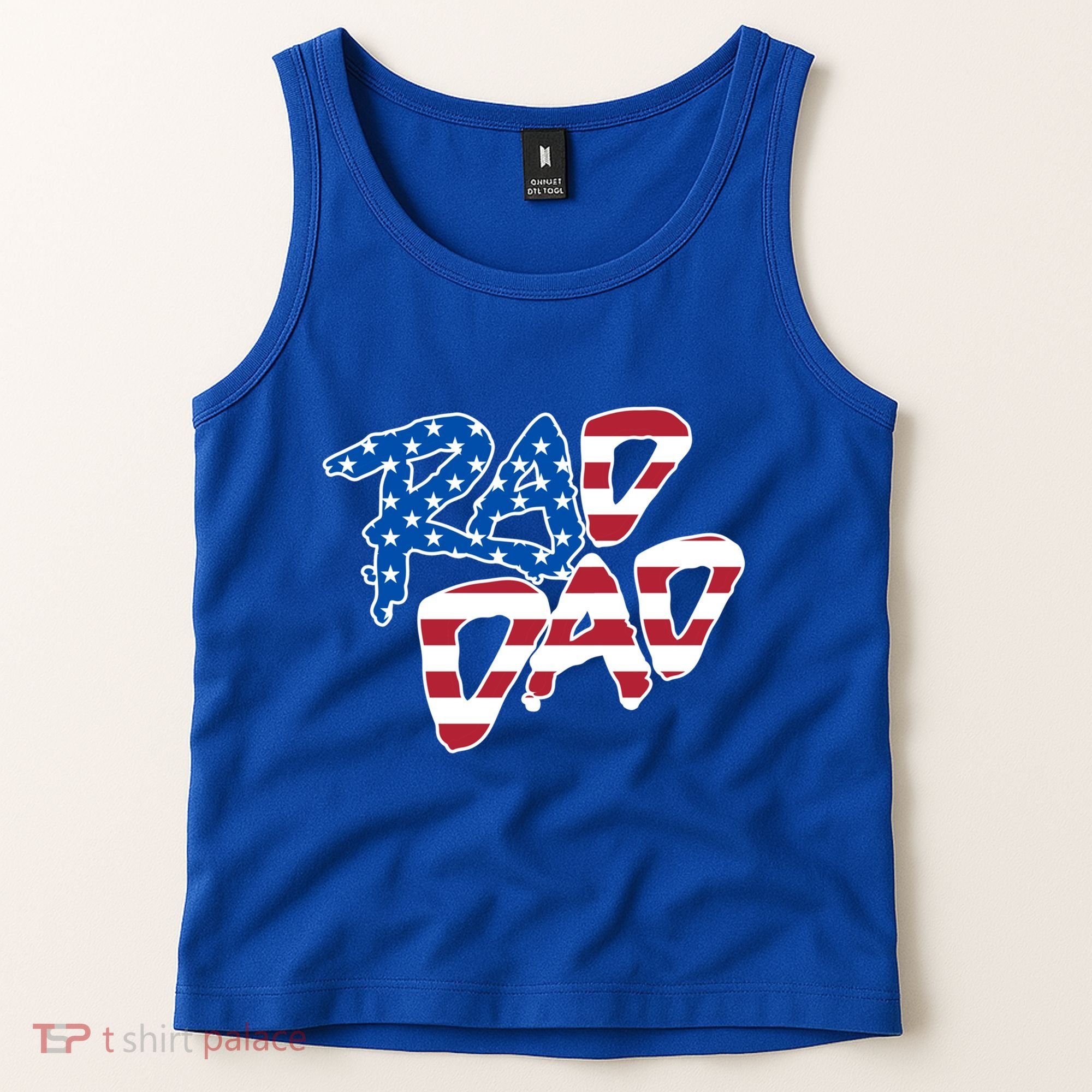 Rad Dad Retro 4th Of July Usa Flag Great Gift Tank Top