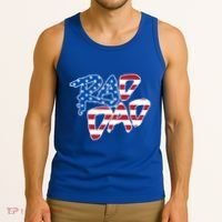 Rad Dad Retro 4th Of July Usa Flag Great Gift Tank Top thumb 3