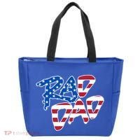 Rad Dad Retro 4th Of July Usa Flag Great Gift Tote Bag thumb 0