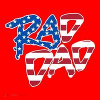 Rad Dad Retro 4th Of July Usa Flag Great Gift Santa Hat thumb 1