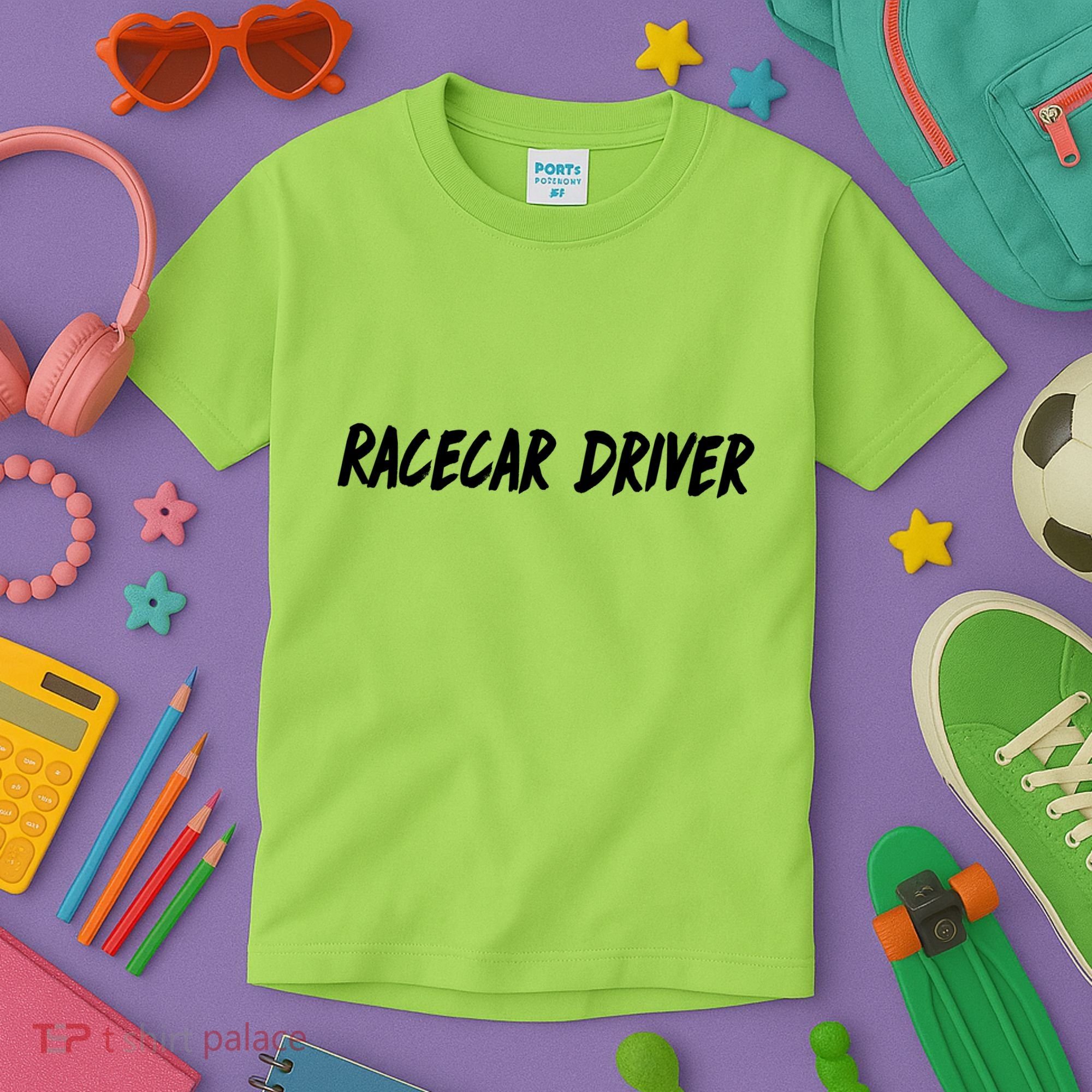 Racecar Driver Kids T-Shirt
