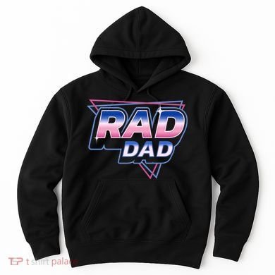 Rad Dad Retro Vintage 80s Synthwave Hoodie