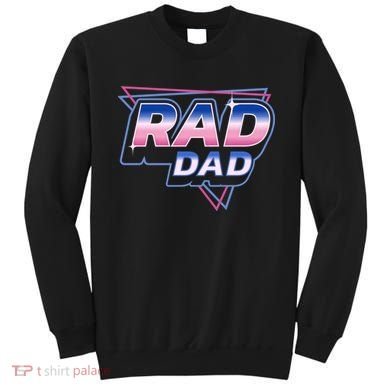 Rad Dad Retro Vintage 80s Synthwave Sweatshirt