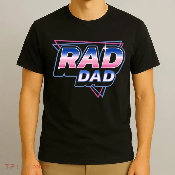 Rad Dad Retro Vintage 80s Synthwave T-Shirt