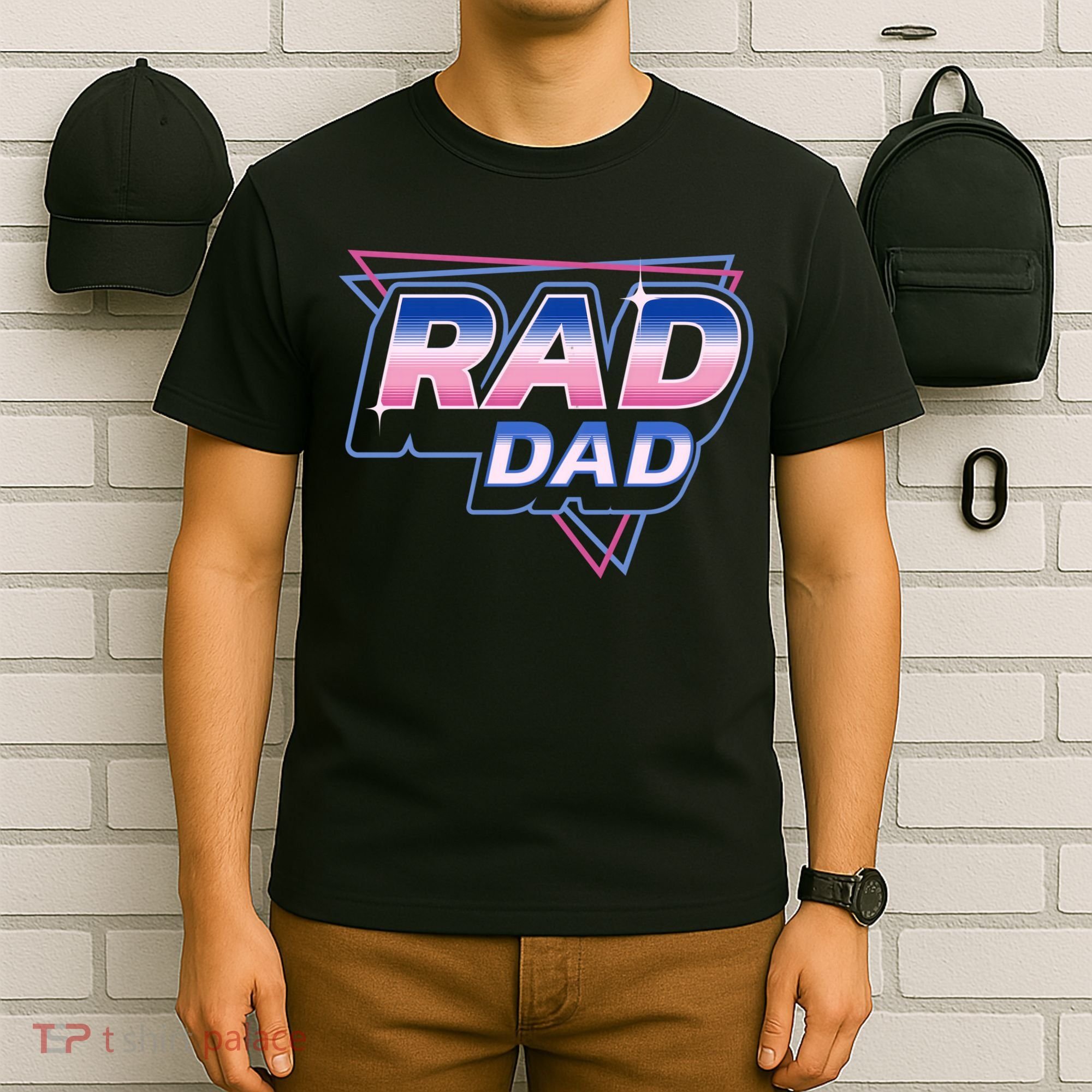 Rad Dad Retro Vintage 80s Synthwave T-Shirt