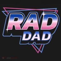 Rad Dad Retro Vintage 80s Synthwave T-Shirt thumb 7