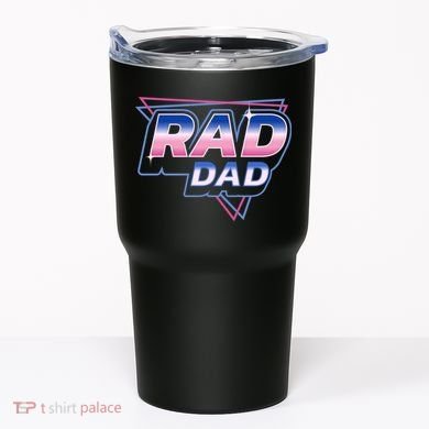 Rad Dad Retro Vintage 80s Synthwave Tumbler