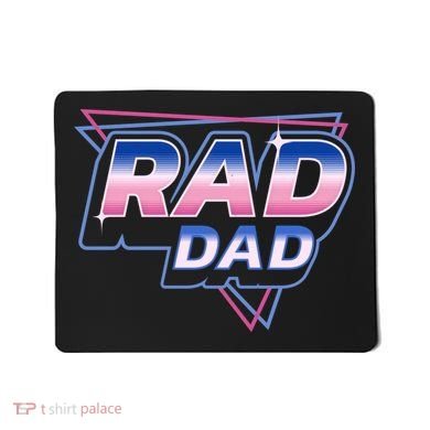 Rad Dad Retro Vintage 80s Synthwave Mousepad