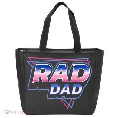 Rad Dad Retro Vintage 80s Synthwave Tote Bag