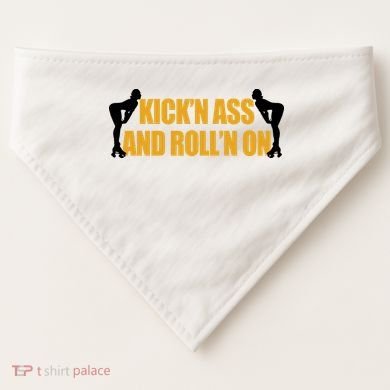 Roller Derby Roll'n On USA-Made Doggie Bandana