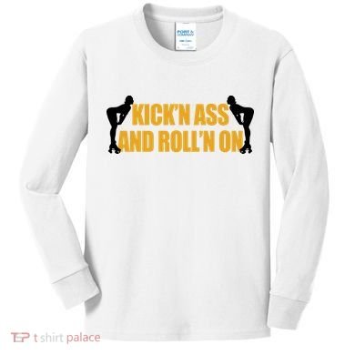Roller Derby Roll'n On Kids Long Sleeve Shirt