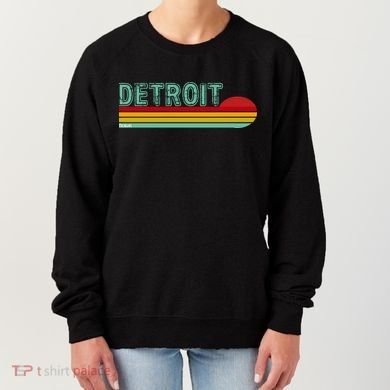 Retro Detroit Sunset Logo Women's Sweatshirt