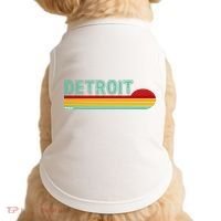 Retro Detroit Sunset Logo Doggie Tank thumb 0