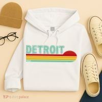 Retro Detroit Sunset Logo Hoodie thumb 4