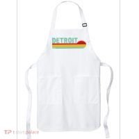 Retro Detroit Sunset Logo Apron thumb 0