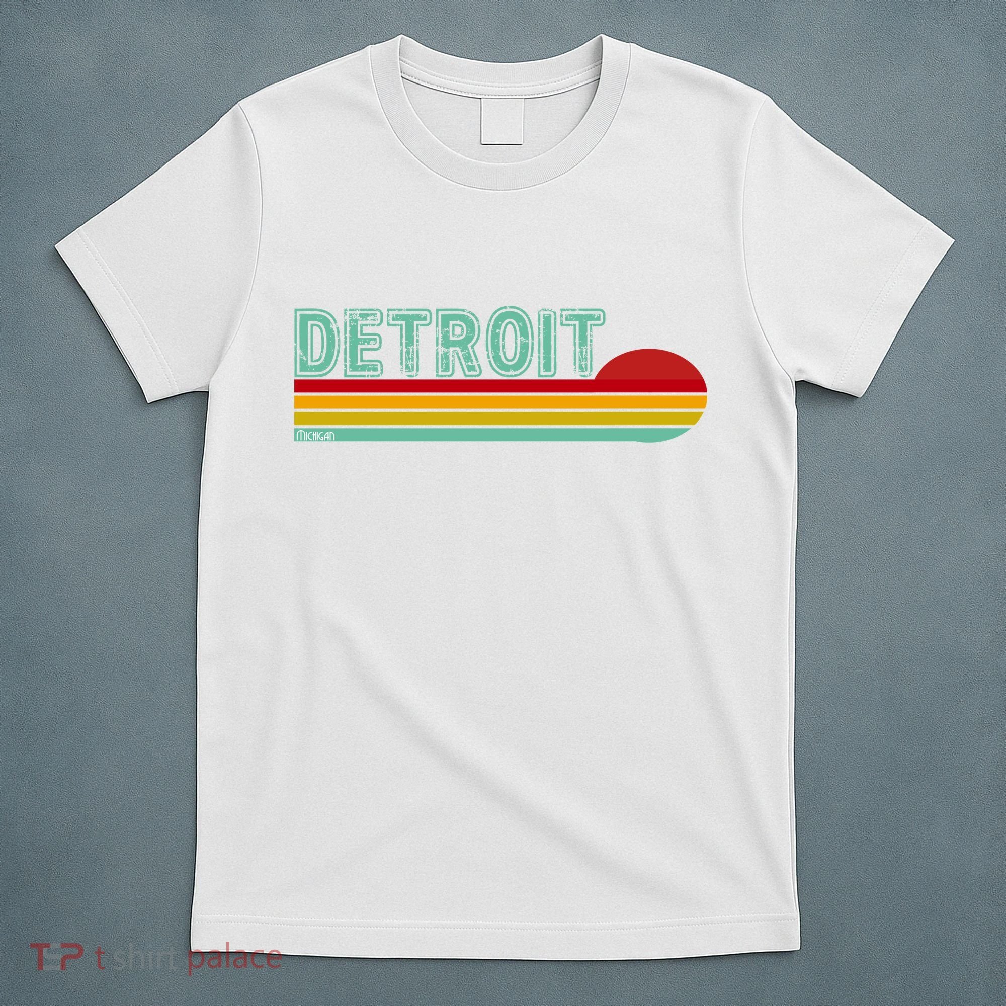 Retro Detroit Sunset Logo T-Shirt