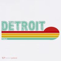 Retro Detroit Sunset Logo Women's Hoodie thumb 2