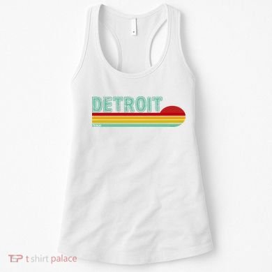 Retro Detroit Sunset Logo Women's Tank Top