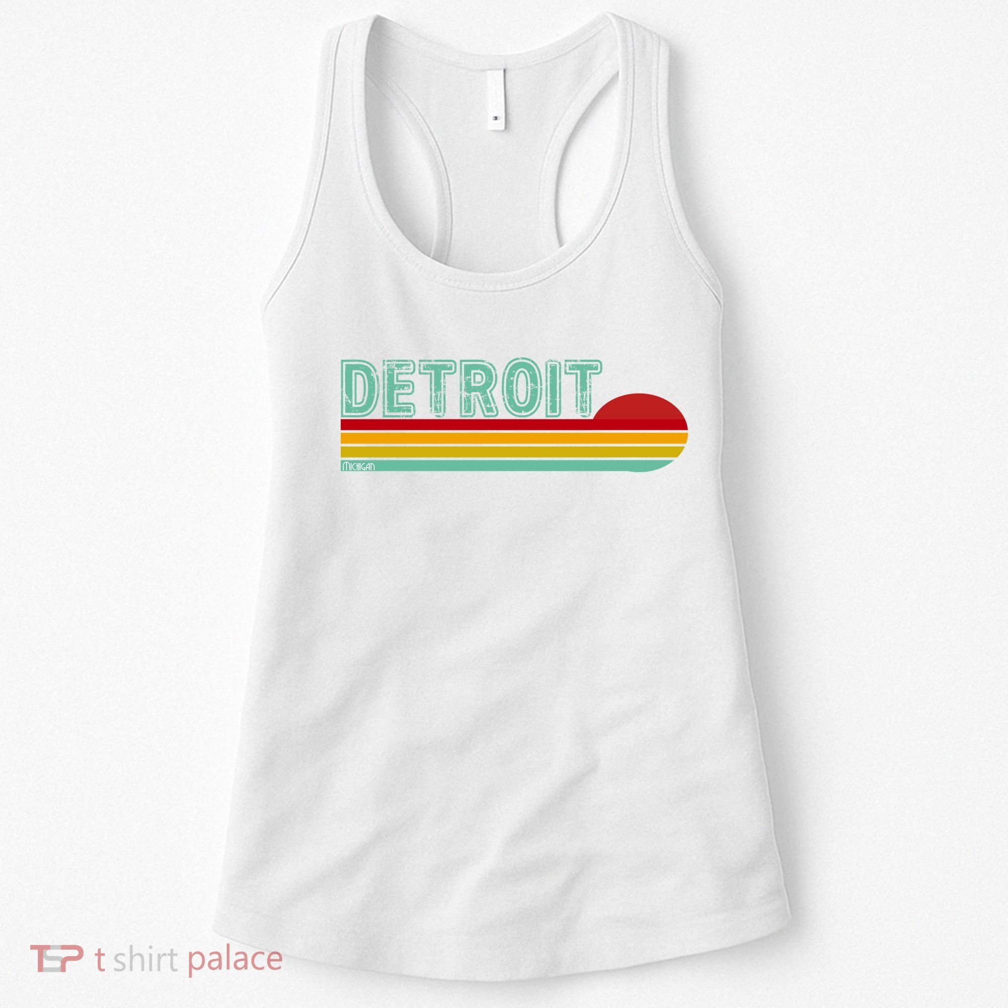 Retro Detroit Sunset Logo Women's Tank Top