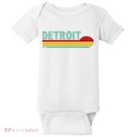 Retro Detroit Sunset Logo Baby Bodysuit thumb 0