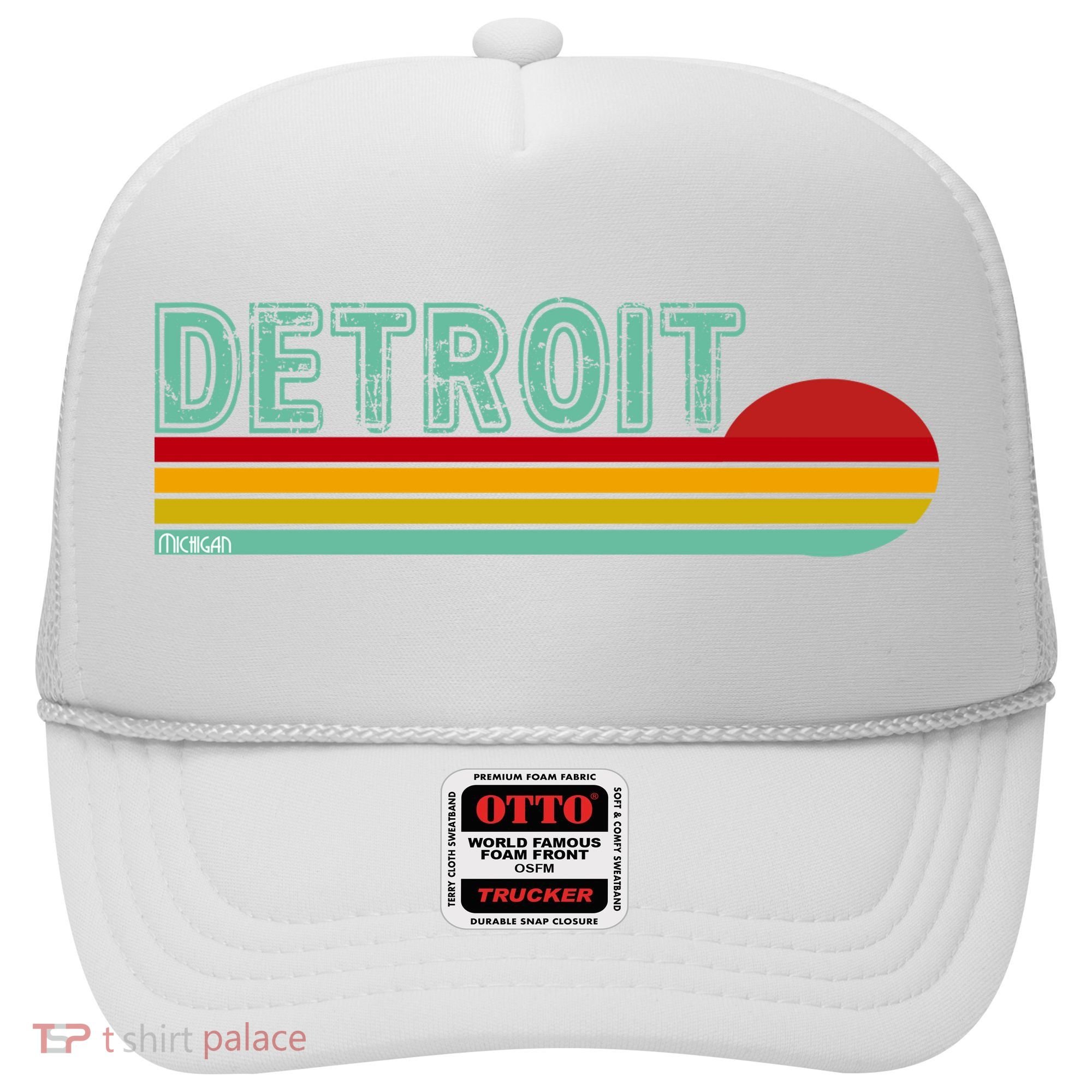Retro Detroit Sunset Logo Hat