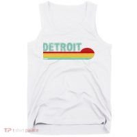 Retro Detroit Sunset Logo Tank Top thumb 0