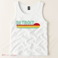 Retro Detroit Sunset Logo Tank Top thumb 2