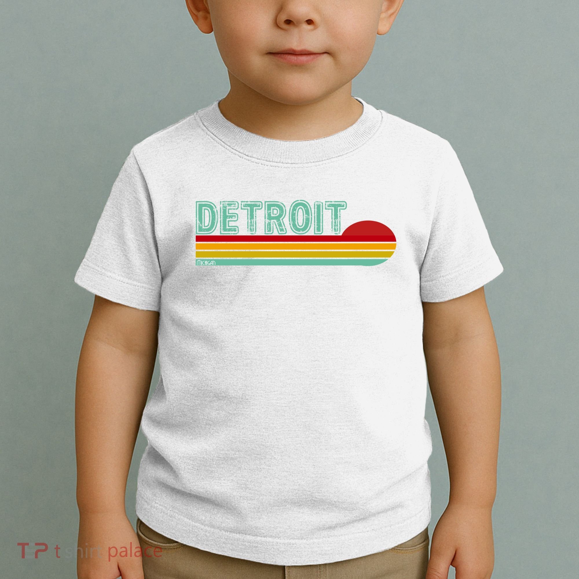 Retro Detroit Sunset Logo Toddler T-Shirt