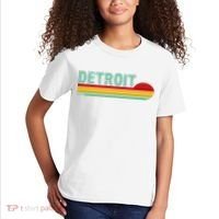 Retro Detroit Sunset Logo Kids T-Shirt thumb 2