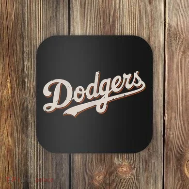 Retro Dodgers Style Classic Coaster