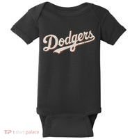 Retro Dodgers Style Classic Baby Bodysuit thumb 0