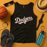 Retro Dodgers Style Classic Tank Top thumb 4