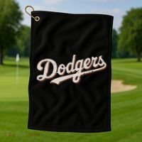 Retro Dodgers Style Classic Golf Towel thumb 1