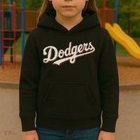 Retro Dodgers Style Classic Kids Hoodie thumb 3