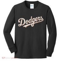 Retro Dodgers Style Classic Kids Long Sleeve Shirt thumb 0