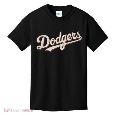 Retro Dodgers Style Classic Kids T-Shirt