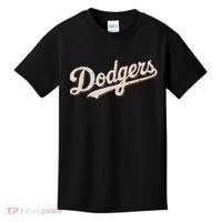 Retro Dodgers Style Classic Kids T-Shirt thumb 0