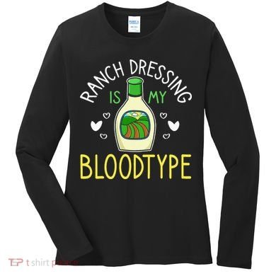 Ranch Dressing Salad Sauce Women's Long Sleeve Shirt