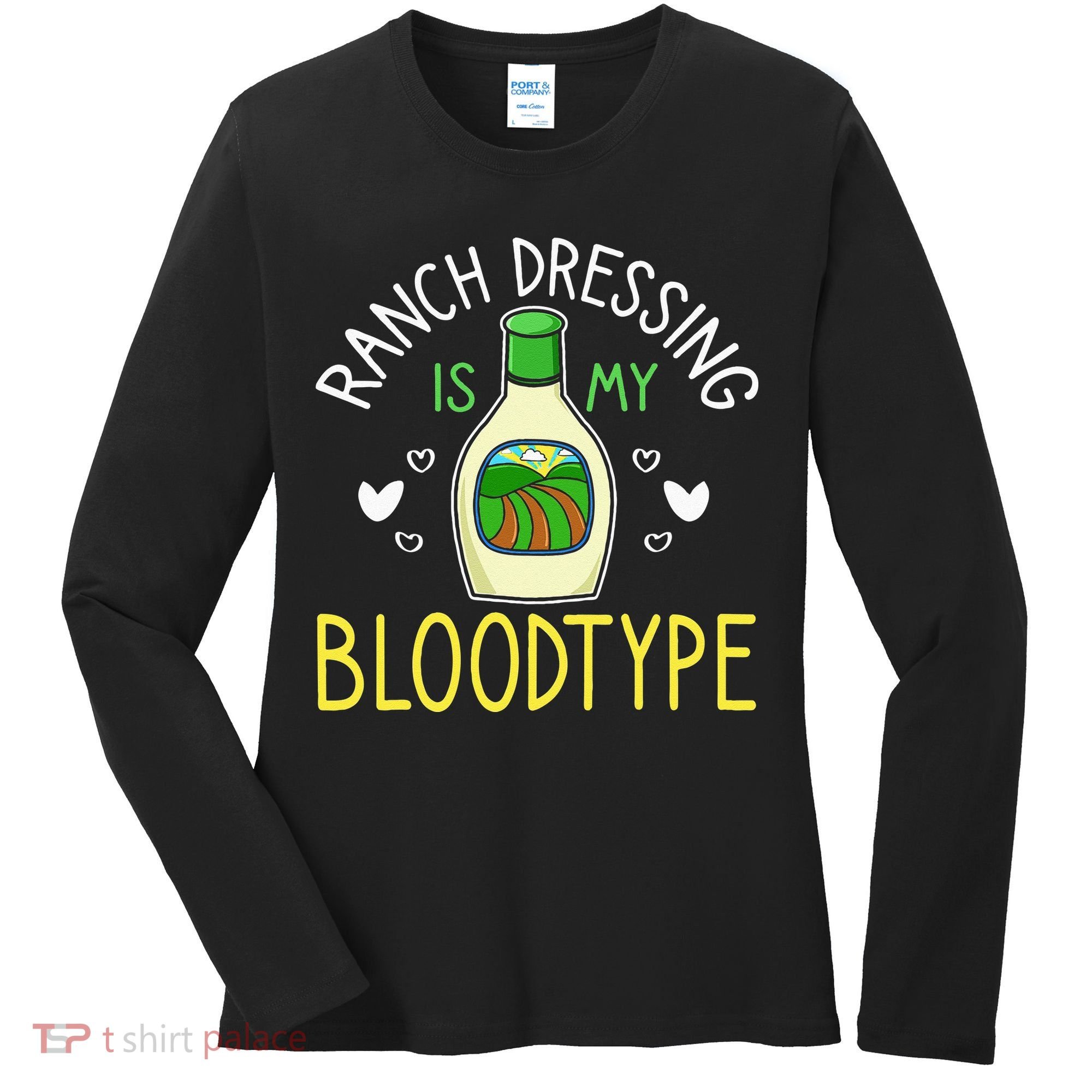 Ranch Dressing Salad Sauce Women's Long Sleeve Shirt